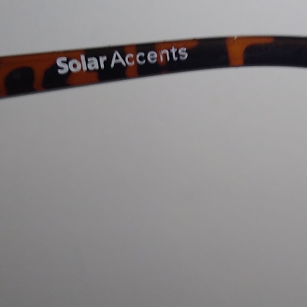 Oversized Tortoise Shell Brown Solar Accents Sung… - image 4